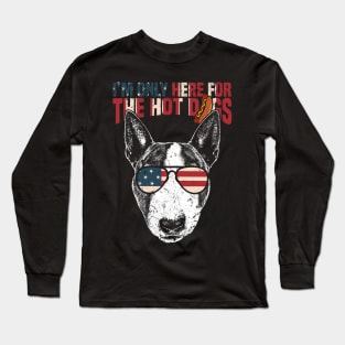 Bull Terrier Shirt Funny 4th of July Long Sleeve T-Shirt